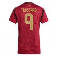Camisa de Futebol Bélgica Leandro Trossard #9 Equipamento Principal Mulheres Europeu 2024 Manga Curta